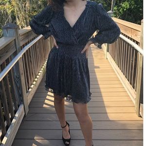 BCBGMAXAZRIA Black Lurex Dress